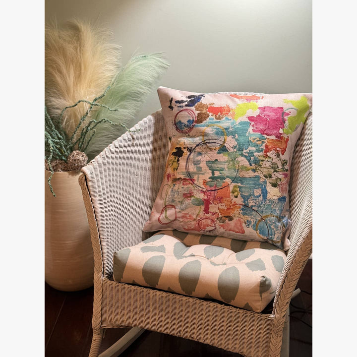 Bright Abstract Spring Pillow