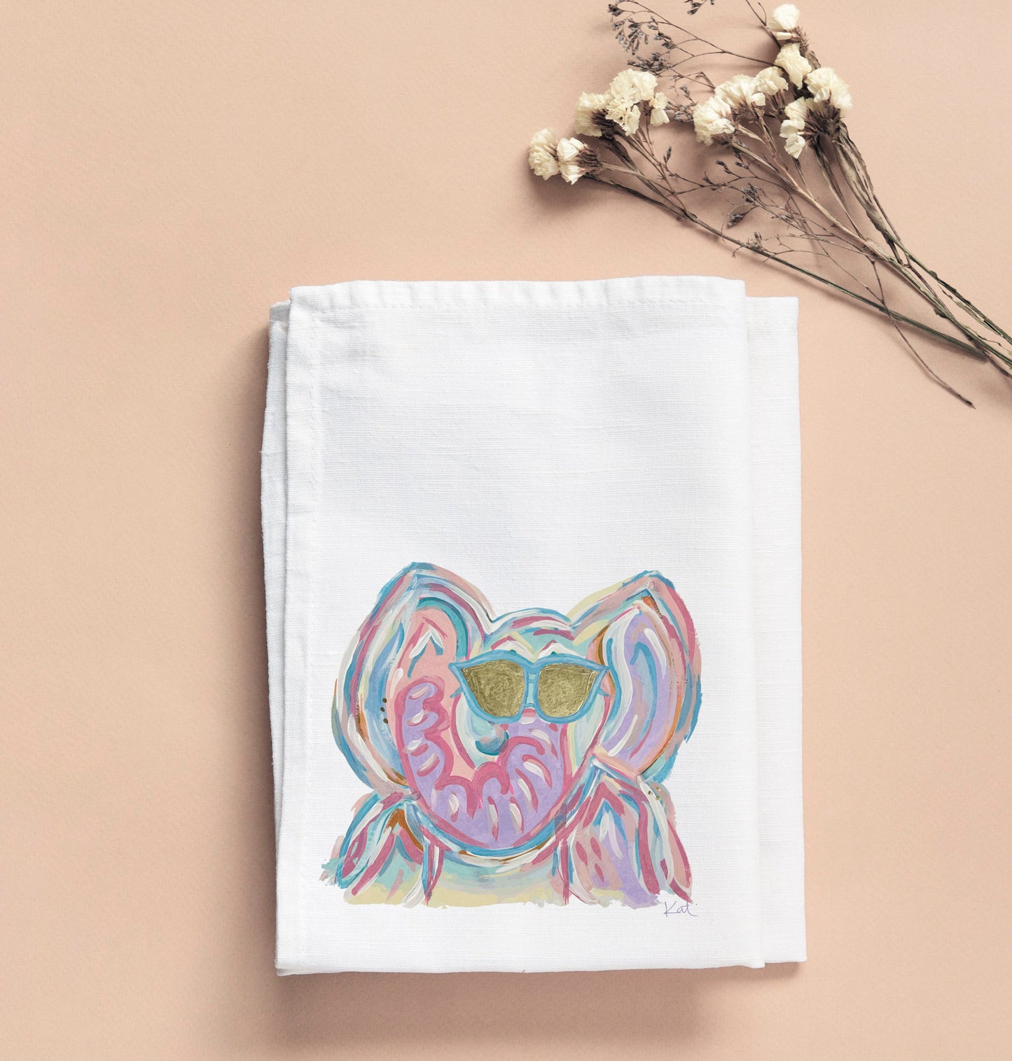 FUN ELEPHANT TEA TOWEL