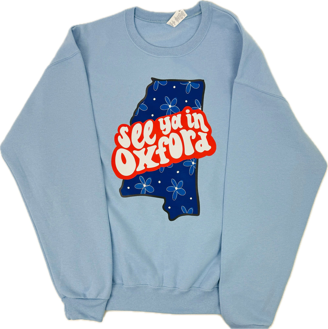 FRESH PRINT SHIRT OXFORD SWEATSHIRT