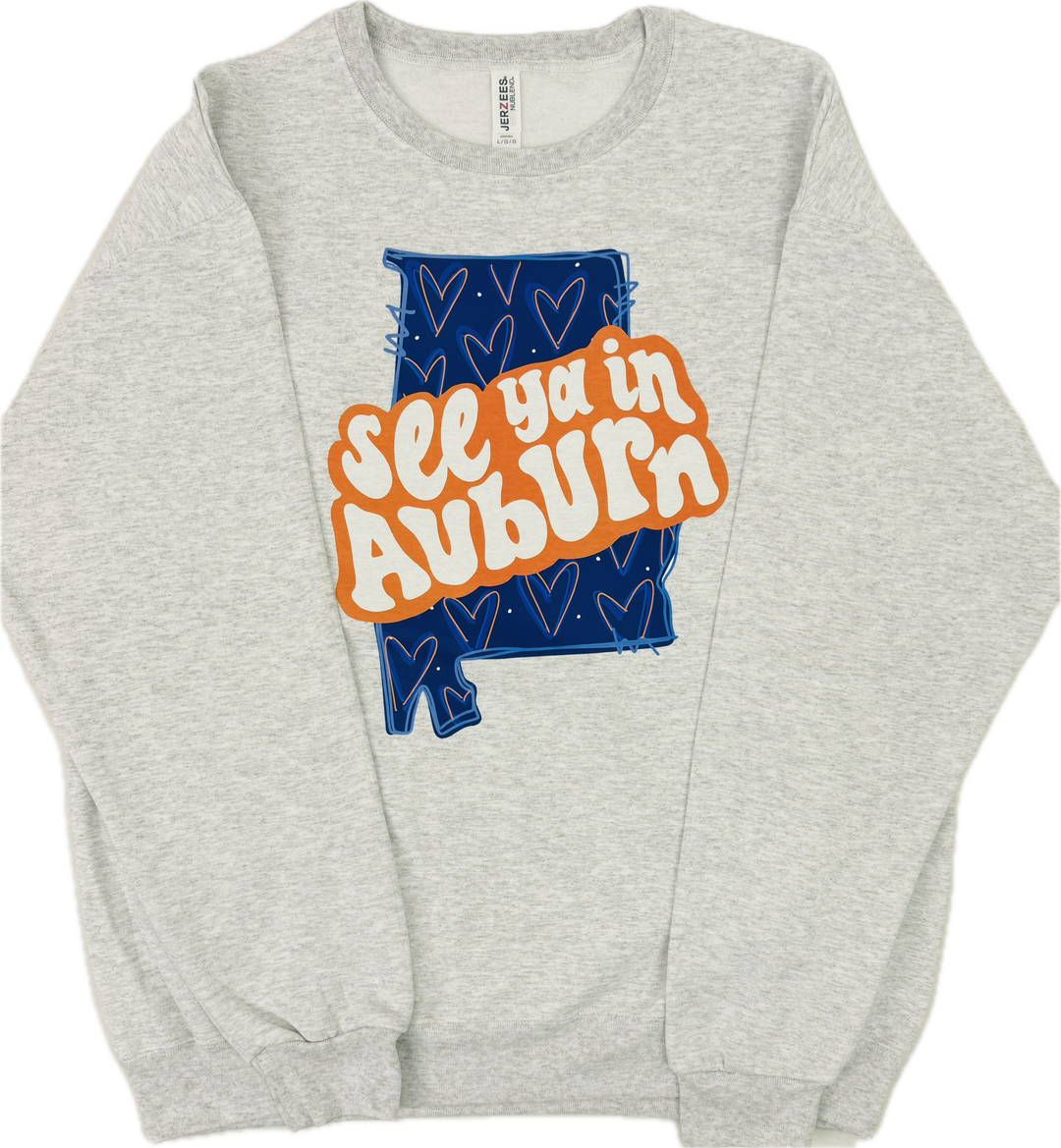 FRESH PRINT SHIRT AUBURN SWEATSHIRT