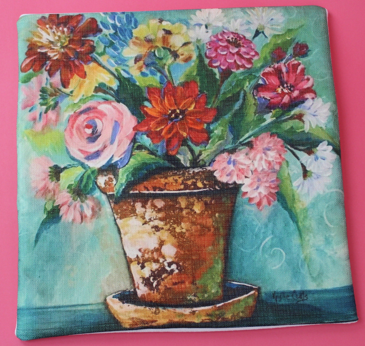 "Clay Pot Flowers" on Square Swap