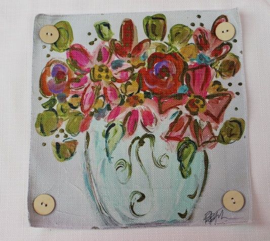 "Hot Pink Flowers" on Square Swap