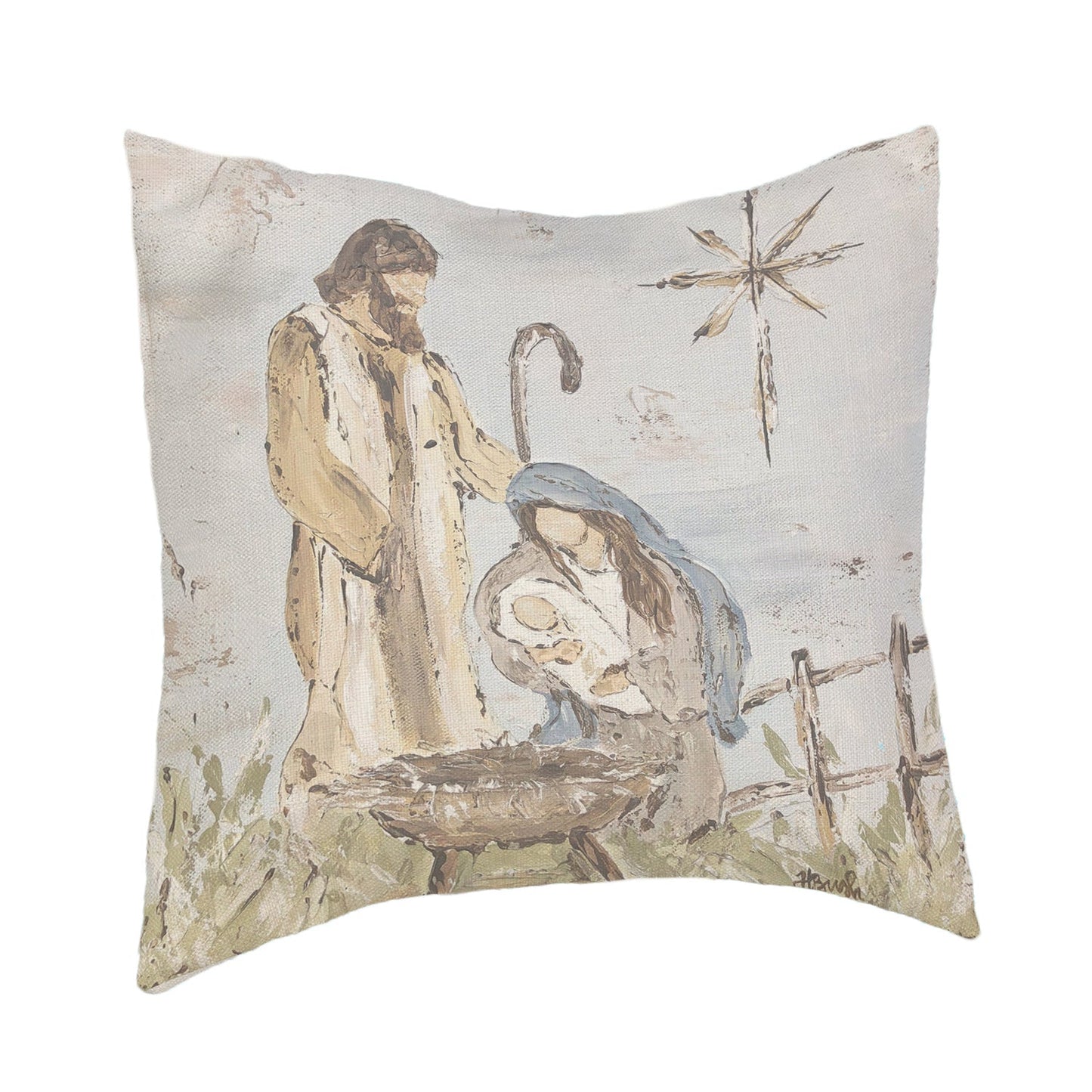 Joseph Mary Baby Pillow