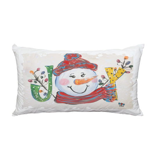 JENNIE'S JOY SNOWMAN LUMBAR PILLOW