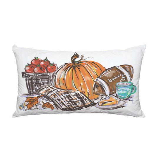 JENNIE'S PUMPKIN PICNIC LUMBAR PILLOW