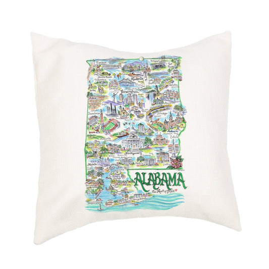 Linda State Alabama Pillow