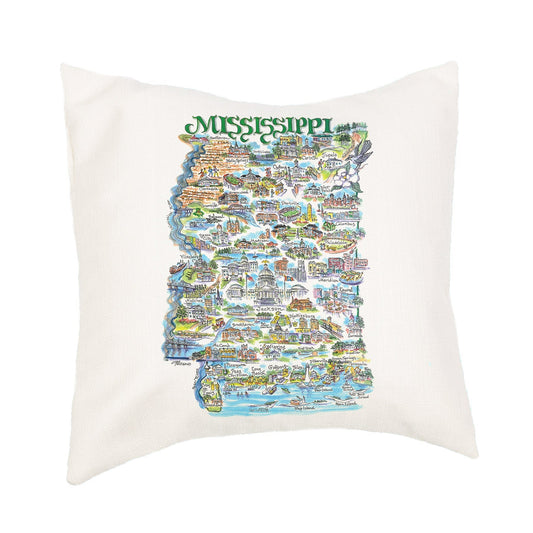 Linda State Mississippi Pillow