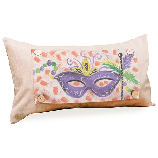 Mardi Gras Mask Pillow Swap