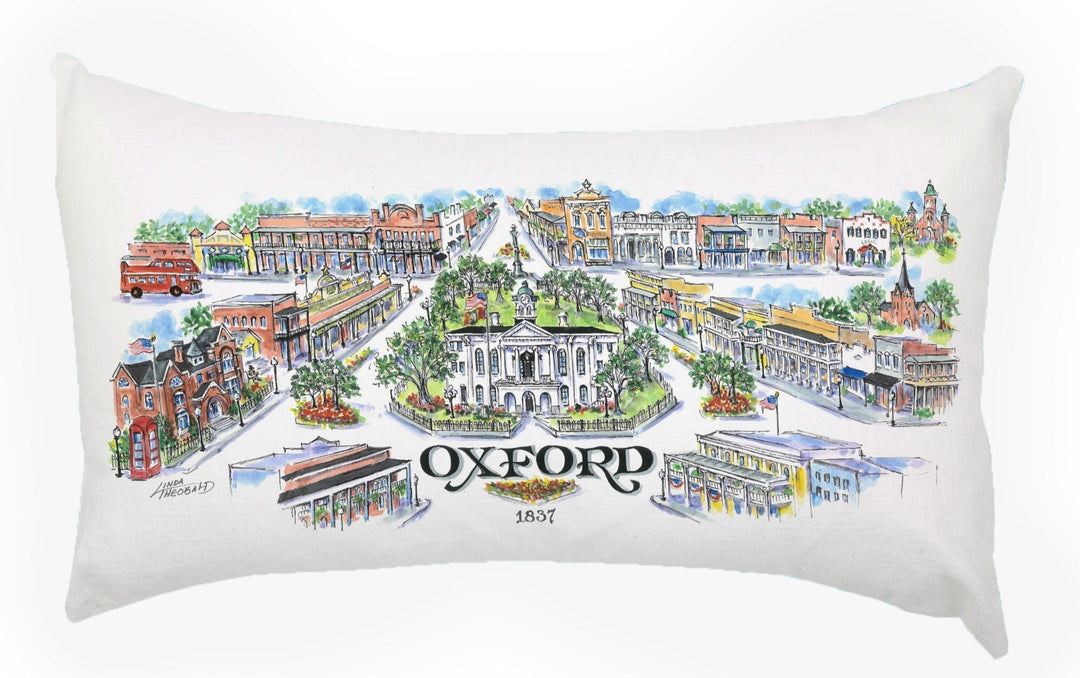 Oxford - Mississippi 12 x 18 Pillow