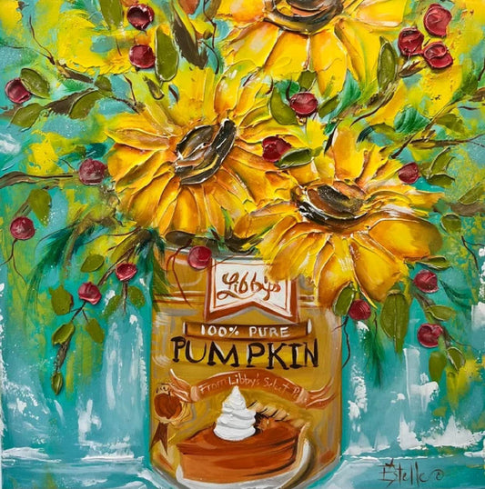 "Pumpkin Can Flowers" on Square Swap