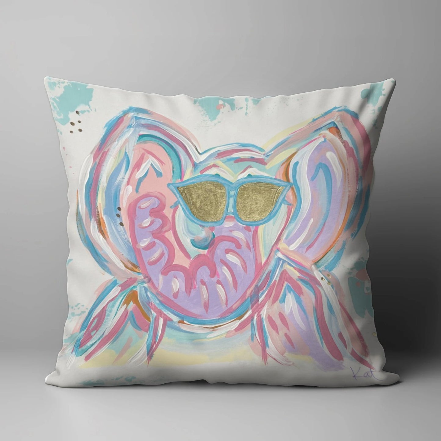 FUN ELEPHANT PILLOW SQUARE