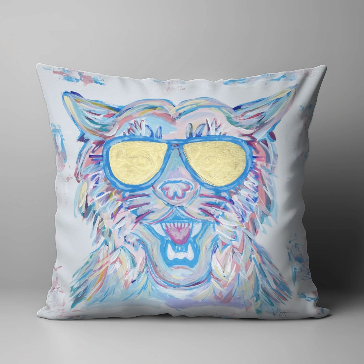 FUN WILDCAT PILLOW SQUARE