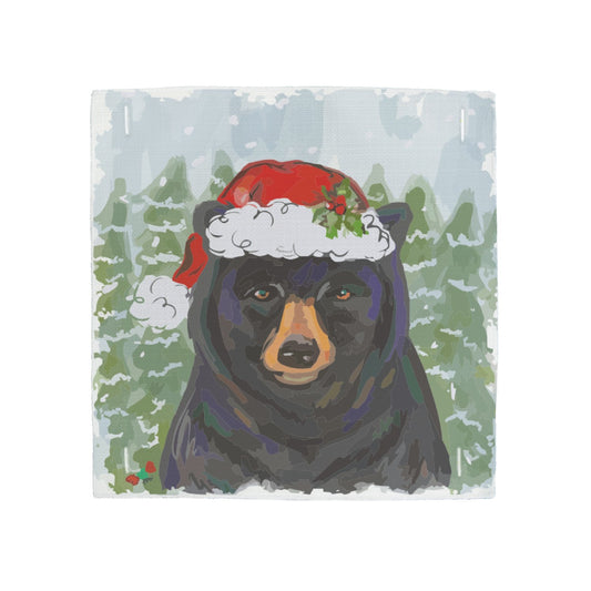 CHRISTMAS BLACK BEAR SQUARE SWAP