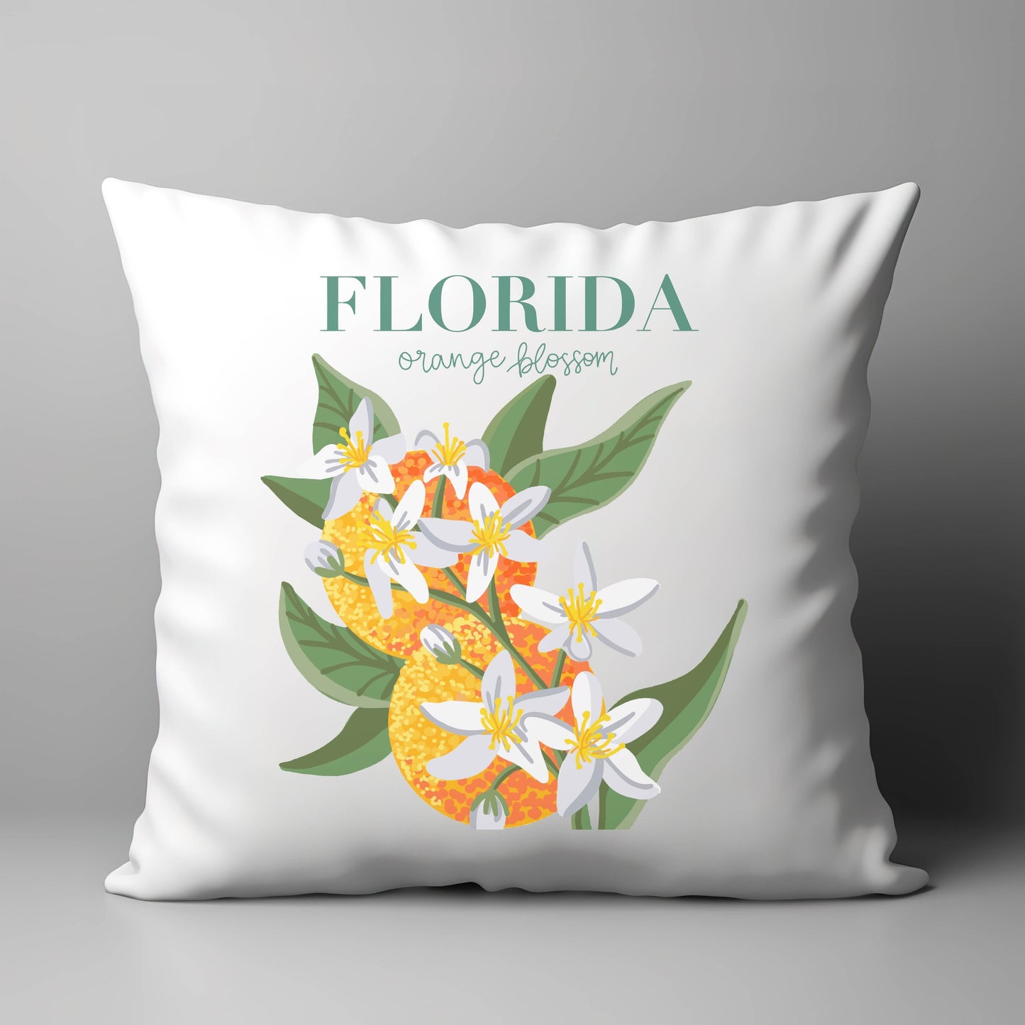 "State Flower Flordia" on 18" X 18" Square Swap