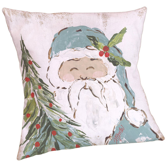 Santa Blue Pillow