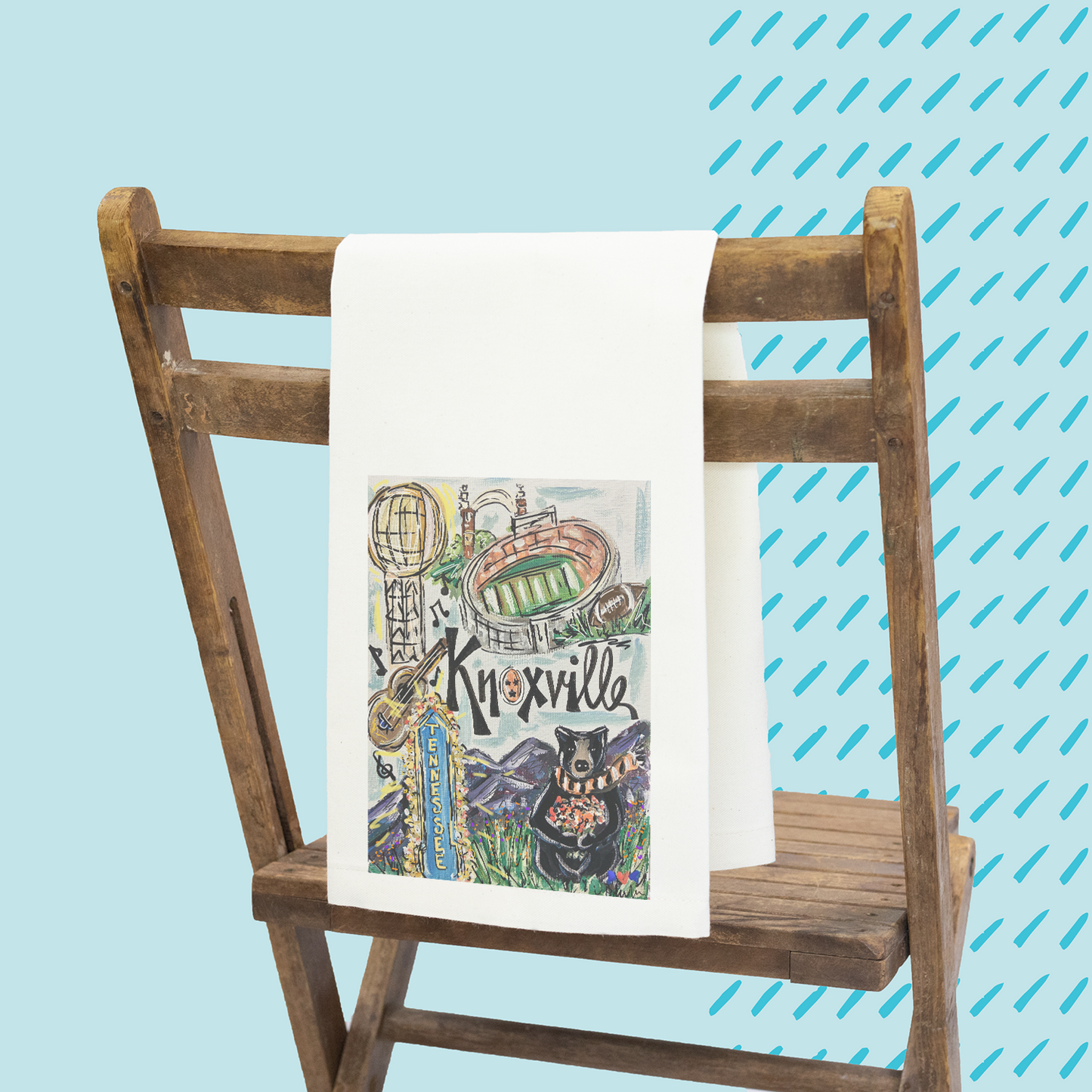 Spirit Town Knoxville Tea Towel