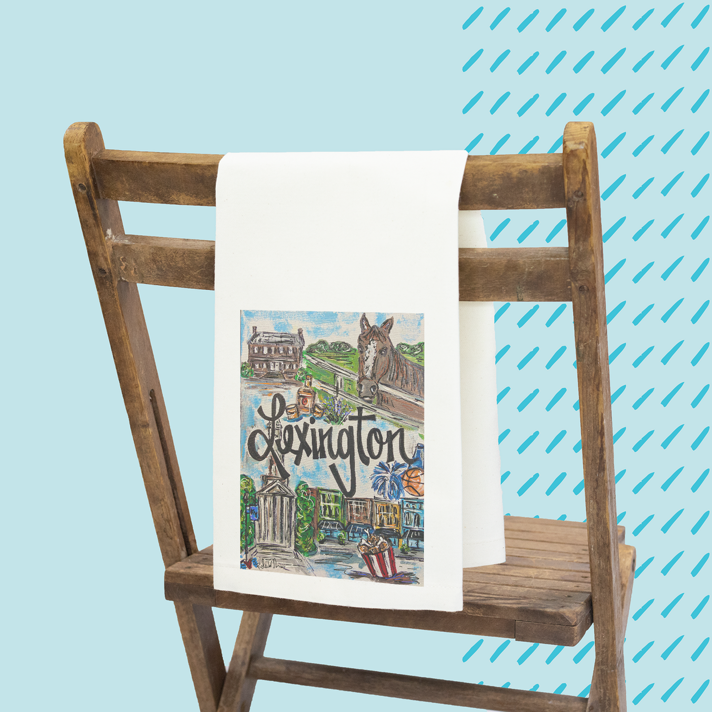 Spirit Town Lexington Tea Towel