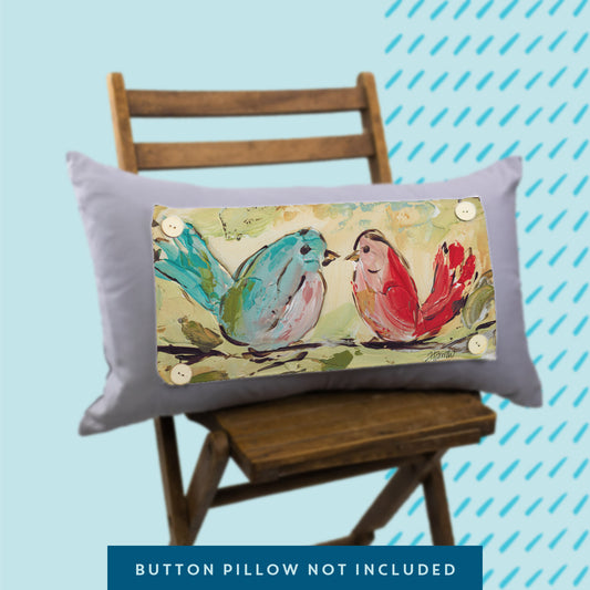 Spring "Bird Love" Pillow Swap