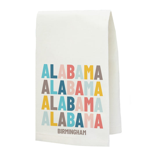 Custom Local "Brand Stack State" Tea Towel