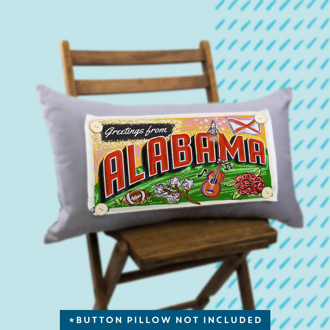 Your State "Greetings From" Pillow Swap