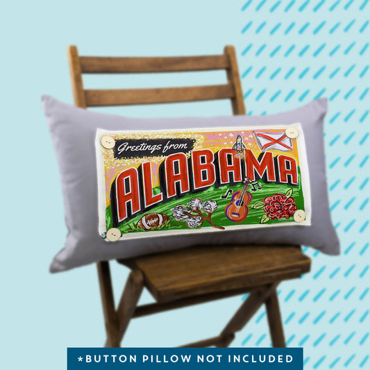 Your State "Greetings From" Pillow Swap